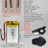 802540 3.7v 900mAh Lithium Battery for Sena 10S series, Sena 20s series, Sena 30K series, Bluetooth Headset Battery