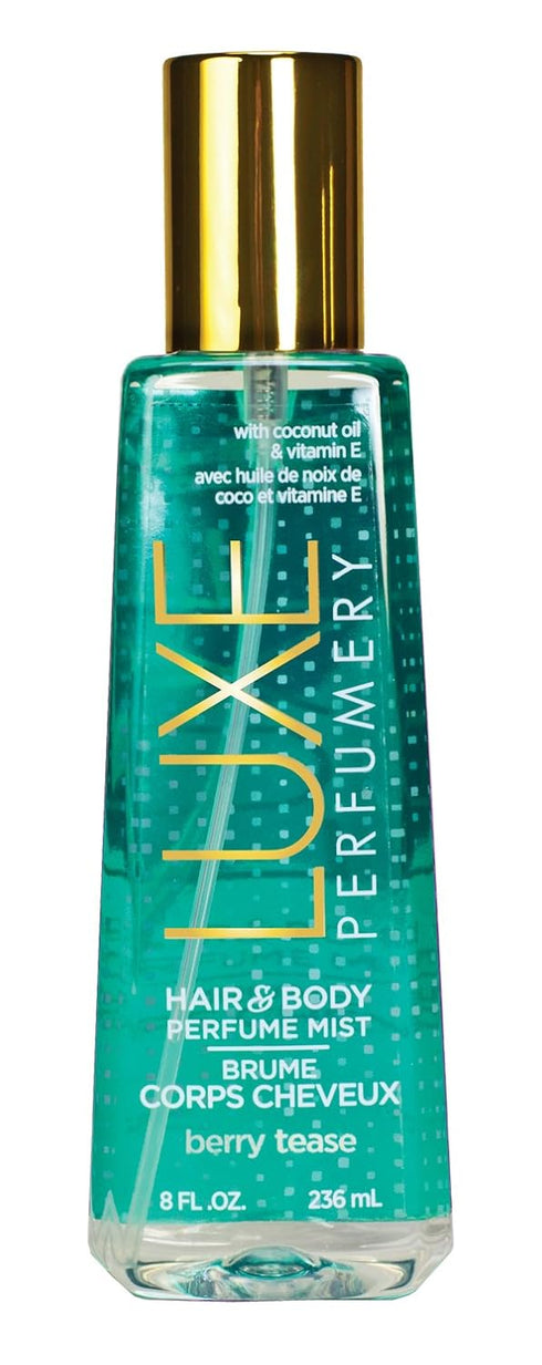 Luxe Perfumery Hair and Body Perfume Mist, Berry Tease, 236 ml, Pack of 1