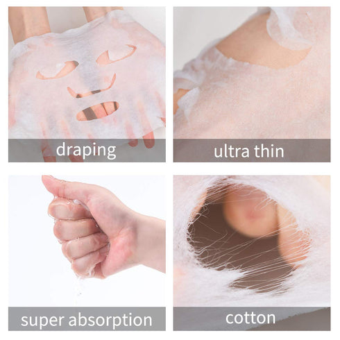 Natural 24Pcs DIY Compressed Facial Mask Cotton Face Mask Sheet for Skin Care