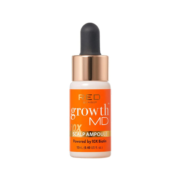 RED by Kiss Hair Growth Scalp Ampoule - Growth MD Scalp Strengthening with 10X Biotin and Rosemary Oil
