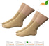 HealthyNees 20-30 mmHg (2 3X-Large) Closed Toe Ankle Compression Wide Foot Leg Sock Sleeves Pairs Beige