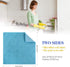 SINLAND 5 Color Assorted Microfiber Dish Cloth Towels Best Kitchen Cloths Cleaning Cloths with Poly Scour Side 12"x12" 5Pack (Pink+Blue+White+Yellow+Green) by SINLAND