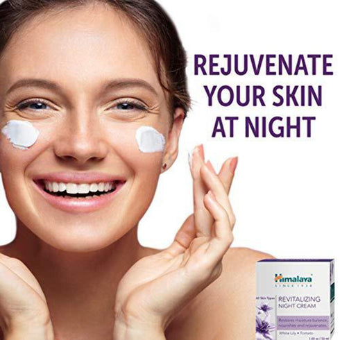 Himalaya Revitalizing Night Cream for Damaged & Aging Skin, 1.69 oz, Daily Deep Moisturizing Treatment