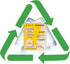 Inwaysin Small Trash Bags, 4 Gallon Drawstring, Extra Strong Unscented Garbage Bags for Bathroom, Bedroom, Office, 54