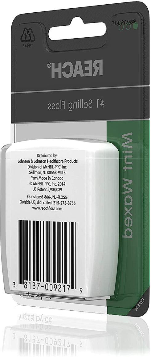 Reach Mint Waxed Dental Floss 55 Yd (Pack of 2)