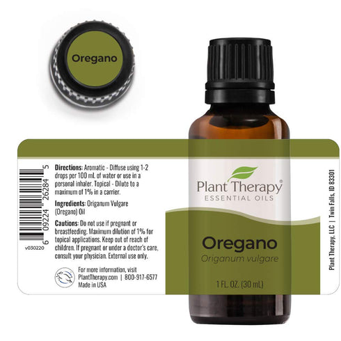 Plant Therapy Oregano Essential Oil 100% Pure, Undiluted, Natural Aromatherapy - Therapeutic Grade 30 mL (1 oz)