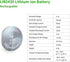 EEMB 4PACK LIR2430 Rechargeable Battery 3.7V Lithium-ion Button Batteries Coin Cell Battery for Earphone Wearable Device Watch