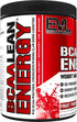 EVL BCAA Lean Energy Powder - Pre Workout Green Tea Fat Burner with BCAAs, Amino Acids, Clean Energizers - Fruit Punch