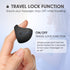 MANFLY Mini Massager, Waterproof Rechargeable Portable Body Massage Ball, Multifunctional Finger Massager, Black