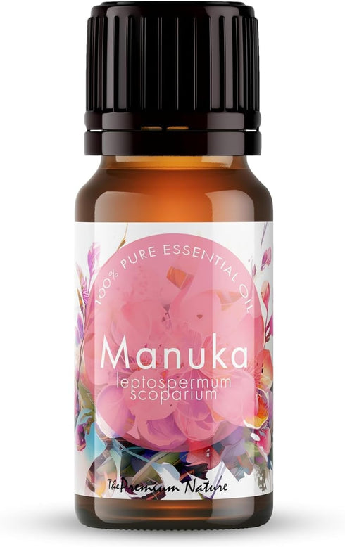 Manuka Essential Oil, 100% Pure Therapeutic Grade for Skin, Nails, Aromatherapy - Fresh & Herbaceous Aroma (0.34 Fl Oz)