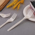 100% Eco Friendly Compostable Forks, 50 Large Disposable Utensils (6.7 in.), Durable and Heat Resistant Alternative to