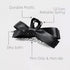 Sizobi 2Pcs Bow Claw Clips, Satin Big Hair Bows for Women, Large Claw Clips for Thick Thin Curly Hair
