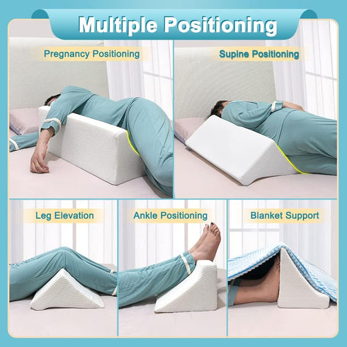 Medical Wedge for Bed Positioning Triangle Pillow for Back Support Bedsore Pressure Relief Wedges Side Sleeper Body