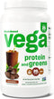 Vega Protein and Greens Protein Powder, Chocolate, 20g Plant Based Protein, Vegan, Non-GMO, 1lbs