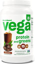 Vega Protein and Greens Protein Powder, Chocolate, 20g Plant Based Protein, Vegan, Non-GMO, 1lbs
