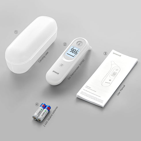 yuwell Digital Ear Thermometer - Fast, Gentle, and Accurate for Adults, Babies, Toddlers, and Kids