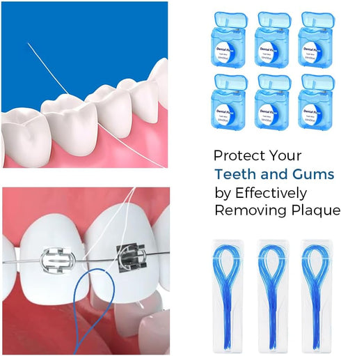 NAGY Braces Cleaning Kit - Orthodontic Toothbrush, Interdental Brushes, Dental Floss, Floss Threaders, Ortho Wax