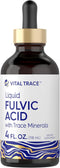 Carlyle Fulvic Acid Drops 4 fl oz - Liquid Trace Minerals, Ionic Supplement, Vegetarian & Non-GMO