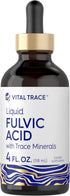Carlyle Fulvic Acid Drops 4 fl oz - Liquid Trace Minerals, Ionic Supplement, Vegetarian & Non-GMO
