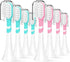 Kids Toothbrush Heads, 8 Pack Green & Pink, Compatible with Electric Philips Sonicare Handle for Ages 3-7