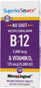 Superior Source Methyl B12 and Vitamin D3 5000 IU Multivitamins, 100 Count, 5000 mcg