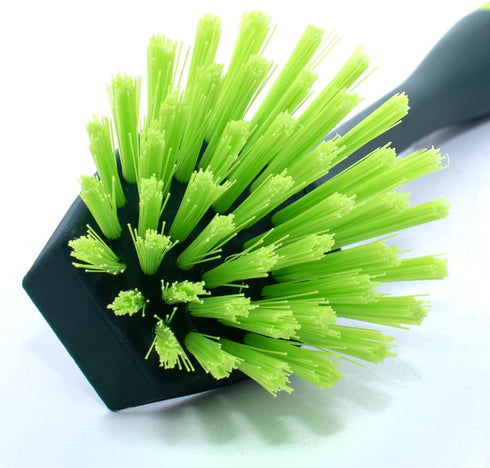 Pine-Sol Set 2 Scrub Brush - Long Handle Cleaning Brushes with Heavy Duty Bristles and Comfort Grip - Scrubbers