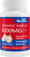RimTuku Aged Garlic Extract Organic 9000MG Garlic Supplement Powder 30:1 Extract Formula, with