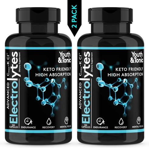 Complete Electrolyte Supplement with High Bioavailability and Cmax Chloride Potassium Magnesium for Endurance Muscle