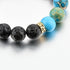 MYSTIQS Set Kids and Adult Matching Lava Rock Beaded Bracelets Essential Oil Diffuser for Aromatherapy Ideal