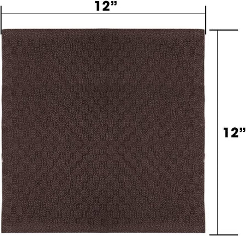 Dishcloths for Kitchen – 100% Cotton Terry – 12 Pack – Soft Absorbent Wash Cloths for Cleaning