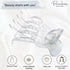 Parcelona French Basic Curved Paw Medium 3 1/4” Celluloid Acetate Side Slide In Jaw Yoga Hair Claw Wide Beak Hair Clip for Women and Girls Durable Stylish Hair Accessories, Made in France (Clear)