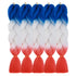 Jumbo Ombre Braiding Hair Extensions, Synthetic Twist Braids Crochet Fiber for Twist Braiding Hair (5Pcs/Lot