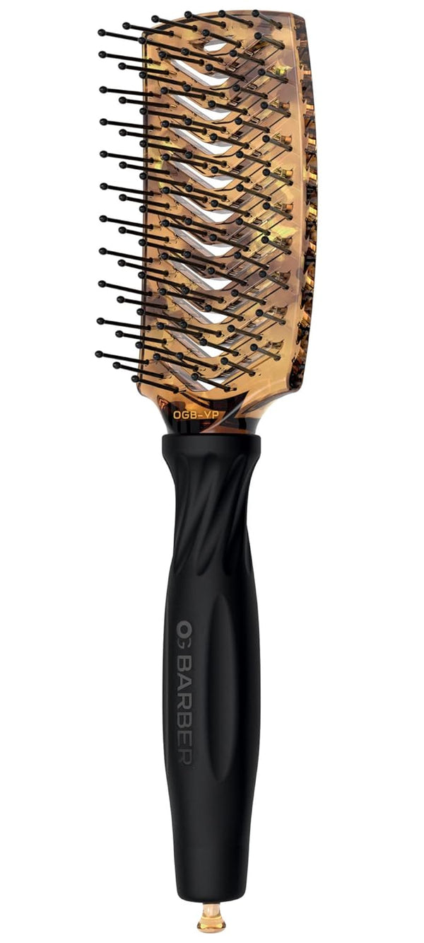 Olivia Garden OG Barber Brushes with Ergonomic Non-Slip Handle, Ionic Technology for Easy Styling on Short Hair