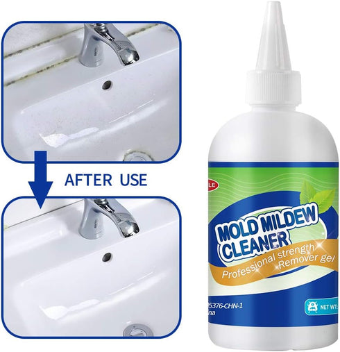 Mold Mildew Cleaner Gel, Household Cleaner for Wall Tiles Grout Sealant Bathroom Cleaning - 8 Fl.Oz (Pack of 1)