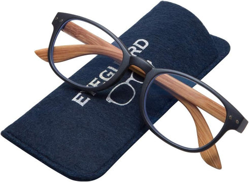 EYEGUARD 4 Pack Blue Light Blocking Reading Glasses for Men Women, Lightweight Anti Glare Filter Eyeglasses