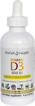 Eniva Health Liquid Vitamin D (D3), Dr. Formulated for Rapid Absorption, 120 mL