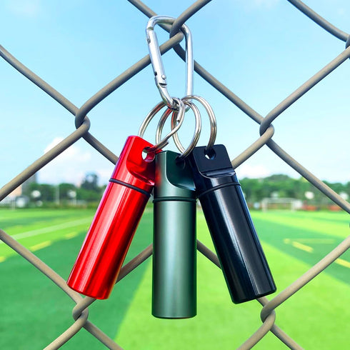 3 Packs Keychain Pill Holder, EFFIET Waterproof Small Pill Fob for Travel, Mini Tablet Container Organizer