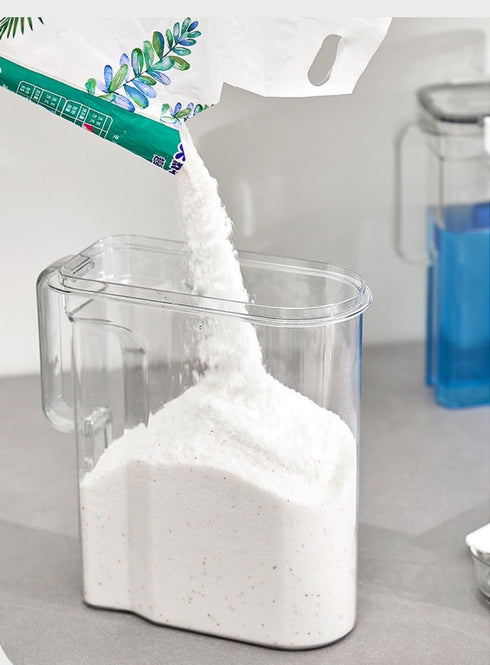 Laundry Detergent Dispenser, 3L Softener Bottle, Liquid Soap Container