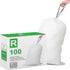 Joylake 4 Gallon Drawstring Heavy Duty Trash Bags 100 Count for 4-5 Gallon