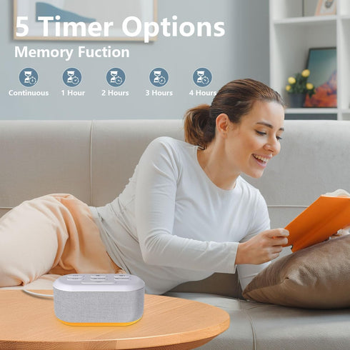 LazyNight 30 12 36 Brown Noise Sound Machine Soothing Sounds White Noise Machine with Night Light Colors Sleep Machine