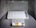 LeanTravel Pill Case Organizer for Travel with Passport Wallet, Grey, Extra Large for 7 to 28 Day Travel