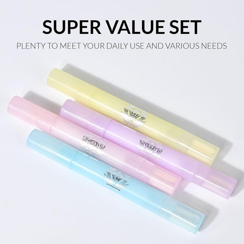 Ownest 4 Pcs Nail Polish Corrector Remover Pen, Nail Art Correction Set with Cotton Tip and 3 Refills for Perfect