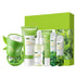 Green Tea Skincare Set, 19-In-1 Gift Set with Natural Extracts, Cleanser, Face Serum, Cream, Eye Cream & Facial Mask