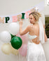 xo, Fetti Bride Veil Claw Clip for Bachelorette Party, Rhinestone Detachable Veil Accessory