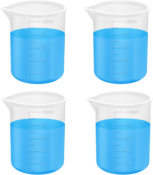 4pcs Laundry Detergent Measuring Cup, Washable Detergent Cup for Liquid Detergent, Silicone Laundry Cup, No More Mess