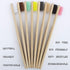 Virgin Forest 8 Pcs Bamboo Toothbrush, BPA-Free Soft Toothbrushes, Eco-Friendly Biodegradable Travel Set
