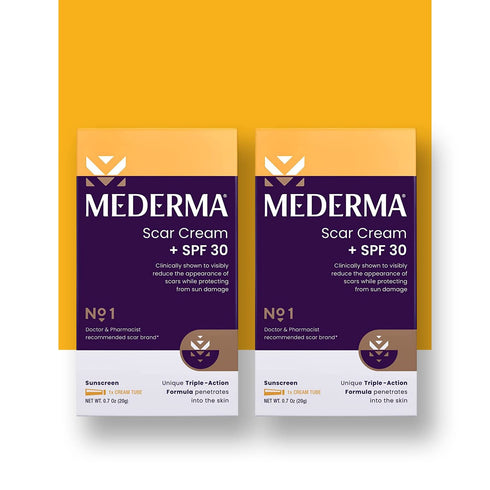 Mederma Scar Cream Plus SPF 30 - Advanced Treatment for Scars from Acne, Burns, Surgery & Injury