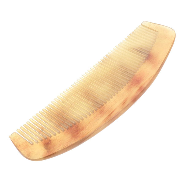 1Pc Brown Natural Ox Horn Comb, No Static Health Care Hair Brush for Hair Styling Tools