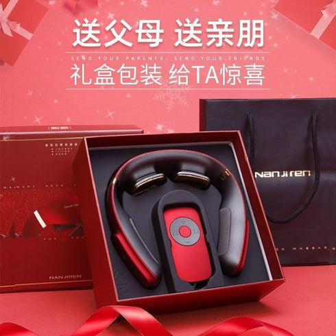 HLDMXJZLL 16-Level 42C 2-Head Neck Massager, Adjustable Electric Pulse, Constant Temperature Portable, Suitable as a