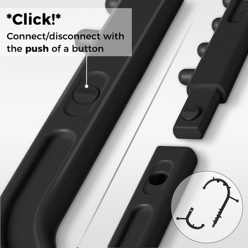 NUREDA Detachable Trigger Point Massage Cane, One-Click Disassembly Massage Hook for Back, Neck & Shoulder Pain Relief